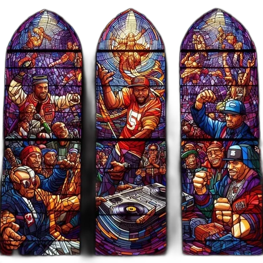 comic book art, stained, glass, artwork transparent PNG cut-out