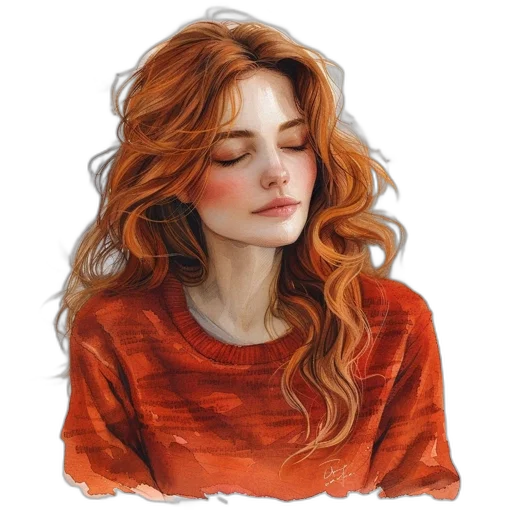 face, dress, hair, jacket transparent PNG cut-out