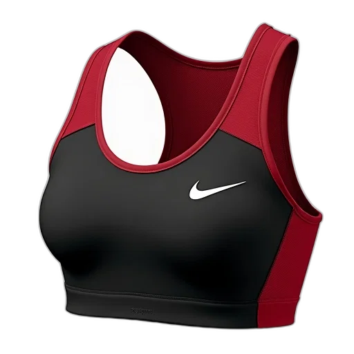 dress, 3d render, black, red transparent PNG cut-out