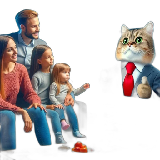 furniture, animal, concept art, photorealistic transparent PNG cut-out