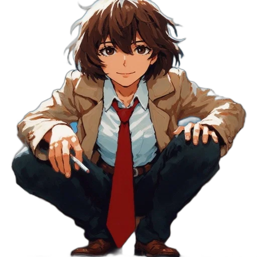 jacket, staff, face, animal transparent PNG cut-out