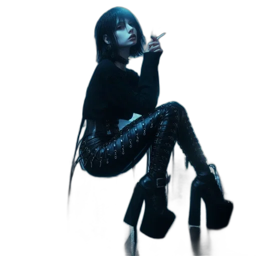 shoes, umbrella, dress, concept art transparent PNG cut-out