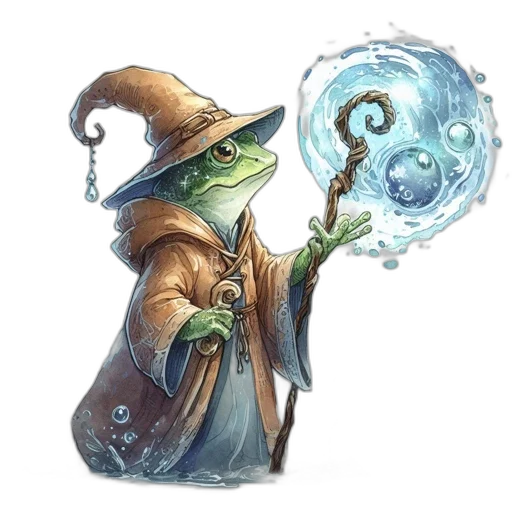 staff, dragon, hat, fantasy art transparent PNG cut-out