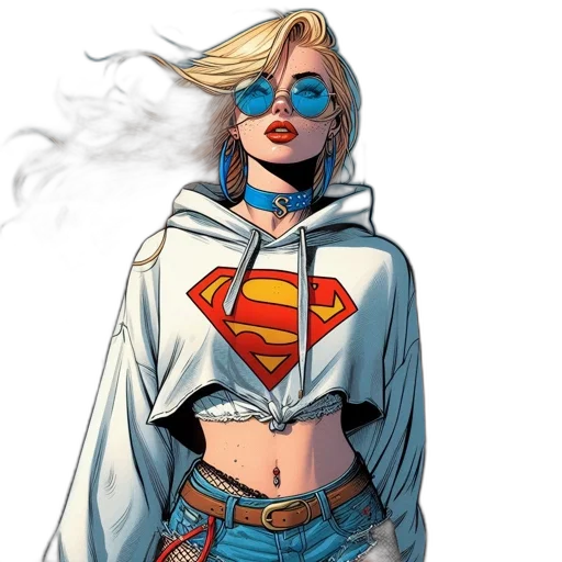 jacket, comic book art, concept art, fantasy art transparent PNG cut-out