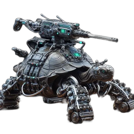 robot, weapon, dragon, concept art transparent PNG cut-out