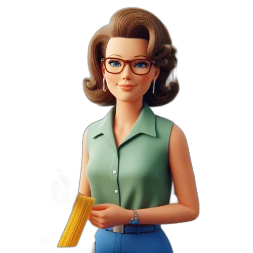 staff, dress, jewelry, cartoon transparent PNG cut-out