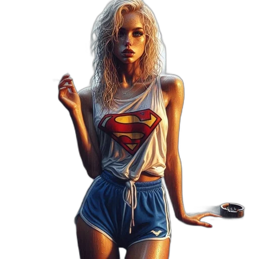 dress, face, jewelry, comic book art transparent PNG cut-out