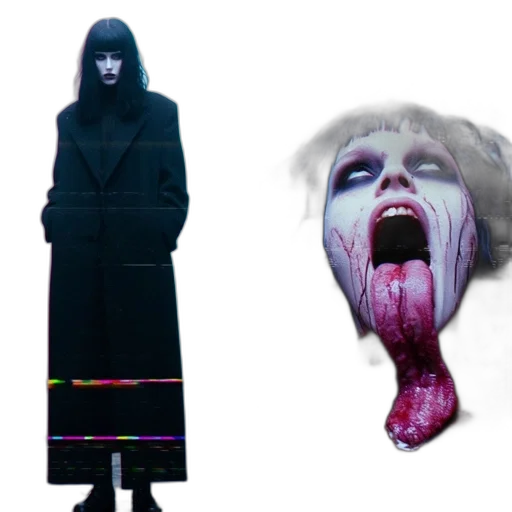 creature, face, jacket, mask transparent PNG cut-out