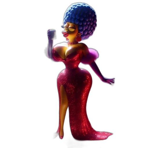 dress, crown, concept art, 3d render transparent PNG cut-out