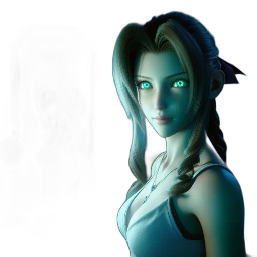 face, fantasy art, concept art, 3d render transparent PNG cut-out