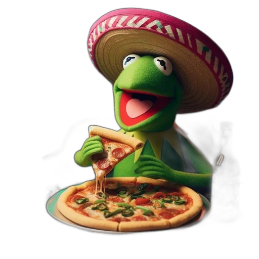 food, animal, hat, 3d render transparent PNG cut-out