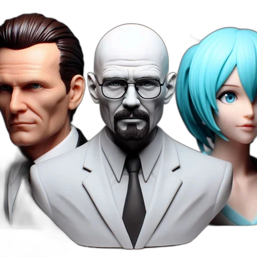 concept art, 3d render, cyberpunk, comic book art transparent PNG cut-out