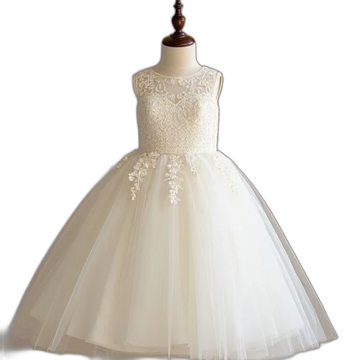 dress, crown, 3d render, flower transparent PNG cut-out