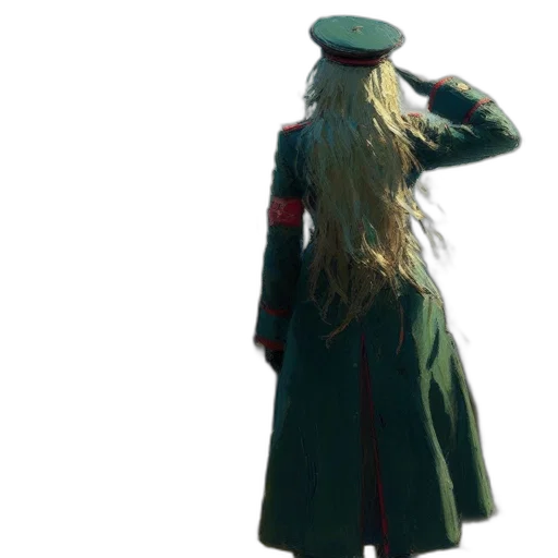 staff, hat, dress, jacket transparent PNG cut-out