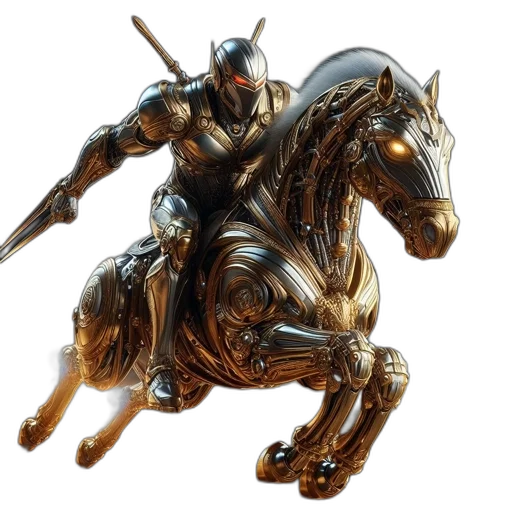 sword, weapon, dragon, robot transparent PNG cut-out