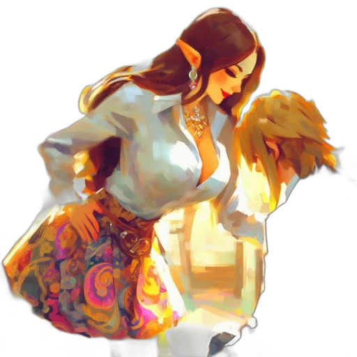 dress, concept art, fantasy art, photorealistic transparent PNG cut-out