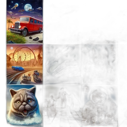 car, concept art, fantasy art, comic book art transparent PNG cut-out