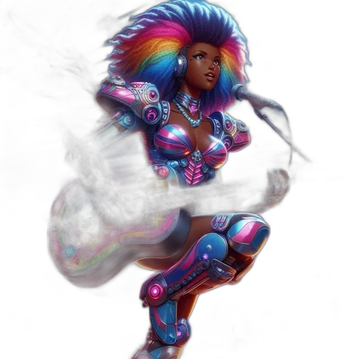 hair, robot, concept art, fantasy art transparent PNG cut-out