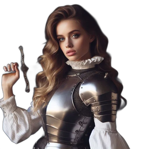 sword, jacket, fantasy art, photorealistic transparent PNG cut-out