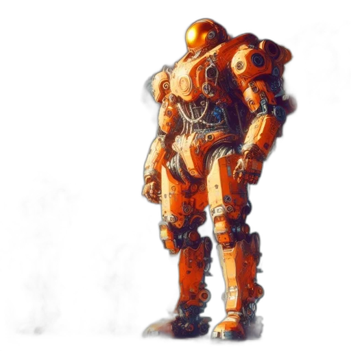 robot, weapon, jacket, creature transparent PNG cut-out
