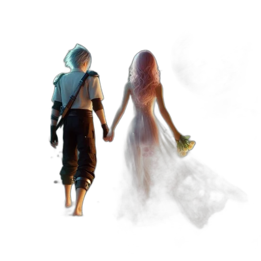 dress, concept art, 3d render, fantasy art transparent PNG cut-out