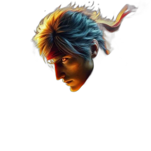 dragon, face, mask, hair transparent PNG cut-out