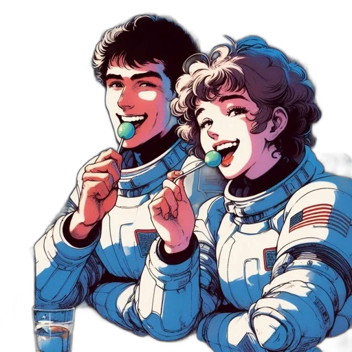 jacket, robot, vaporwave, concept art transparent PNG cut-out
