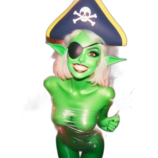 mask, staff, fantasy art, 3d render transparent PNG cut-out