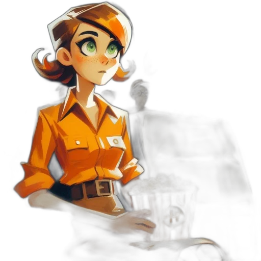 staff, robot, jacket, face transparent PNG cut-out
