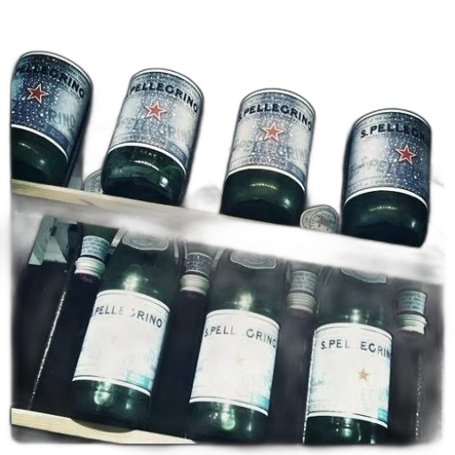 bottle, bottles, pellegrino, sit transparent PNG cut-out