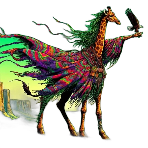 dragon, animal, creature, staff transparent PNG cut-out