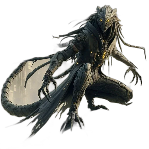 creature, dragon, hair, animal transparent PNG cut-out