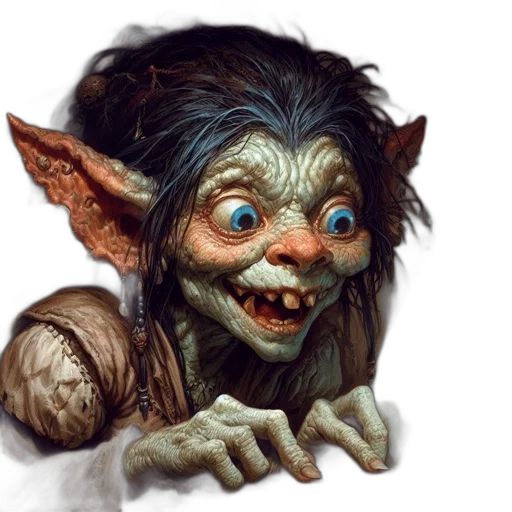 face, creature, staff, dragon transparent PNG cut-out