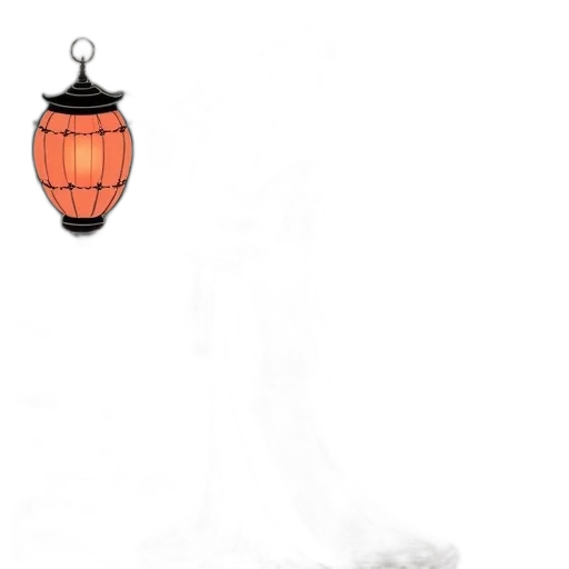 umbrella, dress, mask, staff transparent PNG cut-out
