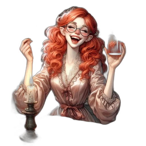 dress, staff, fantasy art, concept art transparent PNG cut-out