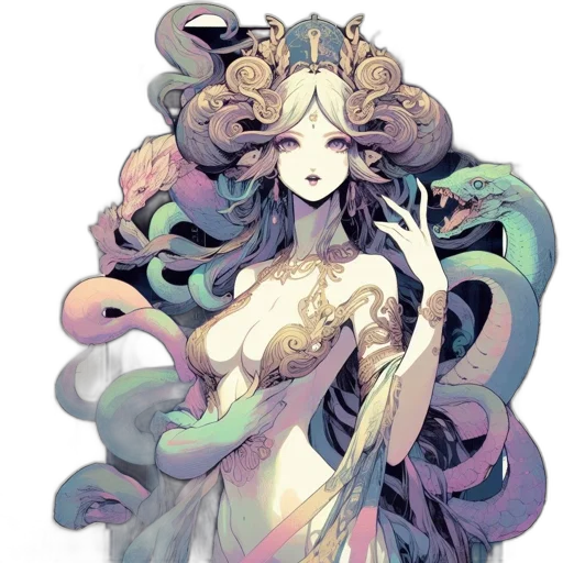 staff, mask, dress, creature transparent PNG cut-out