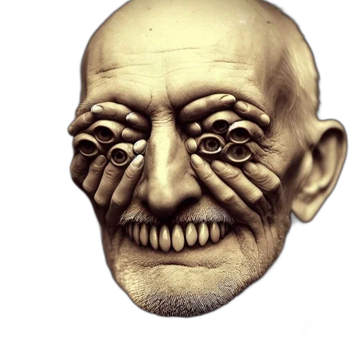 face, mask, creature, robot transparent PNG cut-out