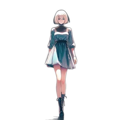 dress, robot, jacket, staff transparent PNG cut-out