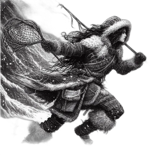dragon, sword, creature, hair transparent PNG cut-out