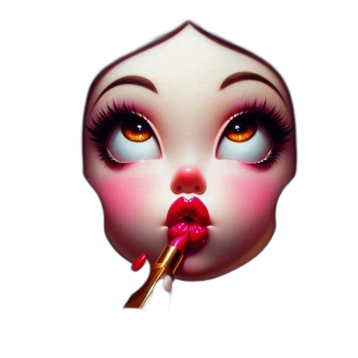face, mask, creature, concept art transparent PNG cut-out