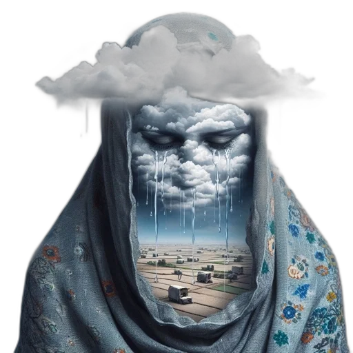 umbrella, face, mask, jacket transparent PNG cut-out