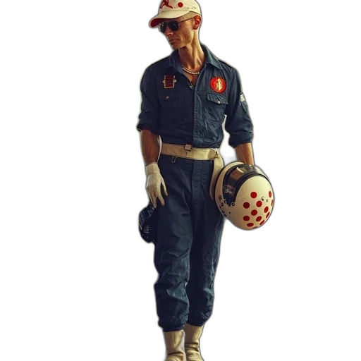 staff, robot, jacket, concept art transparent PNG cut-out