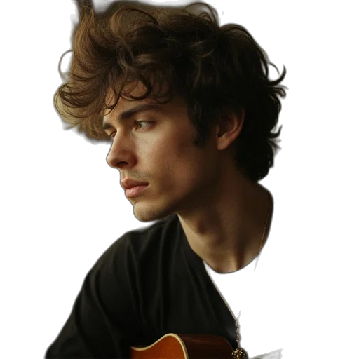 hair, face, jacket, hat transparent PNG cut-out