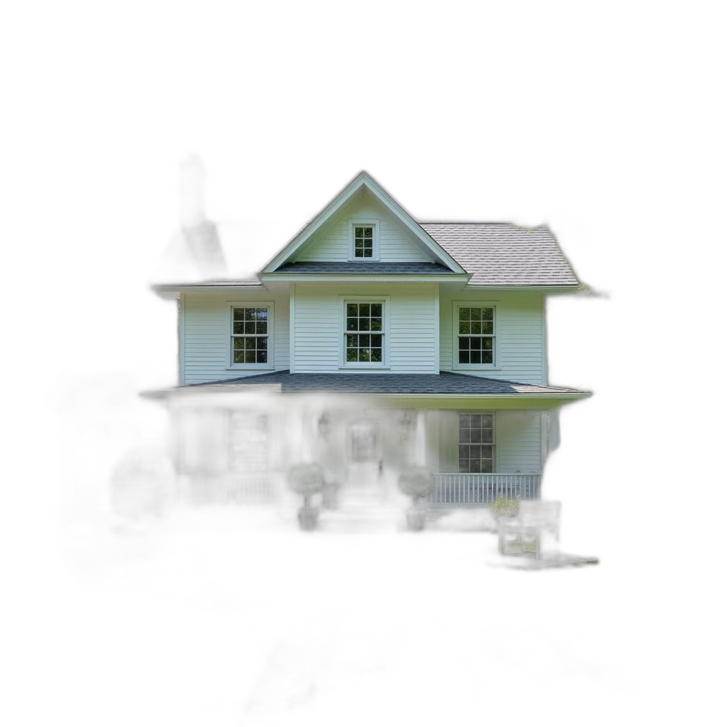 building, furniture, umbrella, 3d render transparent PNG cut-out