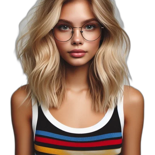 hair, face, dress, jewelry transparent PNG cut-out
