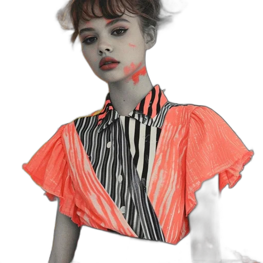 dress, face, photorealistic, watercolor transparent PNG cut-out
