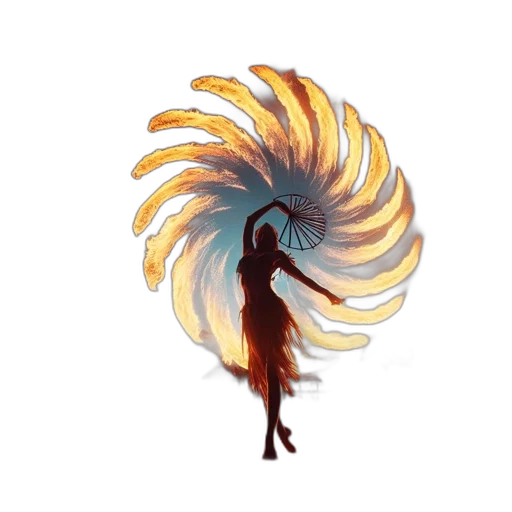 hair, dress, staff, jewelry transparent PNG cut-out