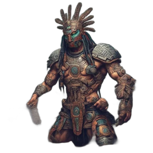 robot, creature, weapon, staff transparent PNG cut-out