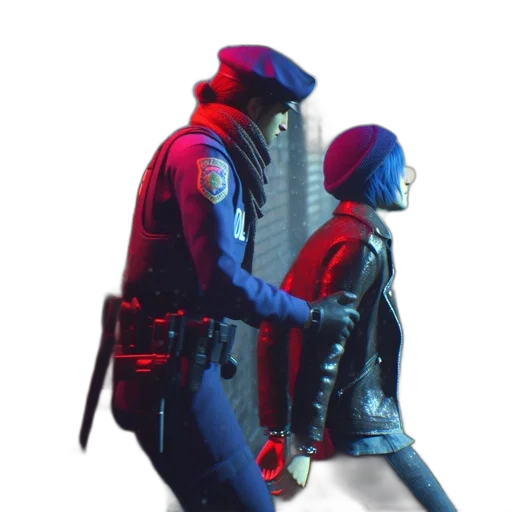 jacket, robot, cyberpunk, concept art transparent PNG cut-out