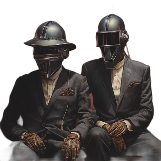 mask, robot, jacket, concept art transparent PNG cut-out